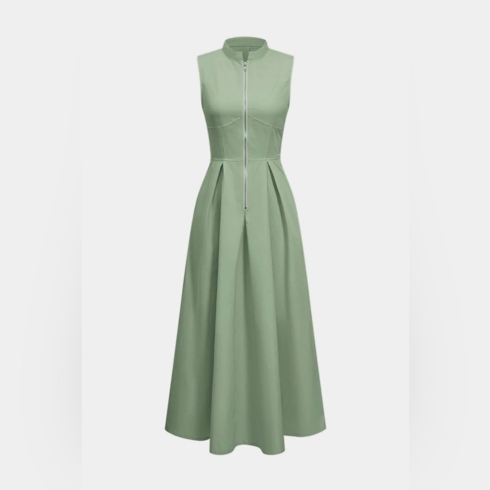 178. Micas Solid Slipper Maxi Dress - Picture 3 of 3